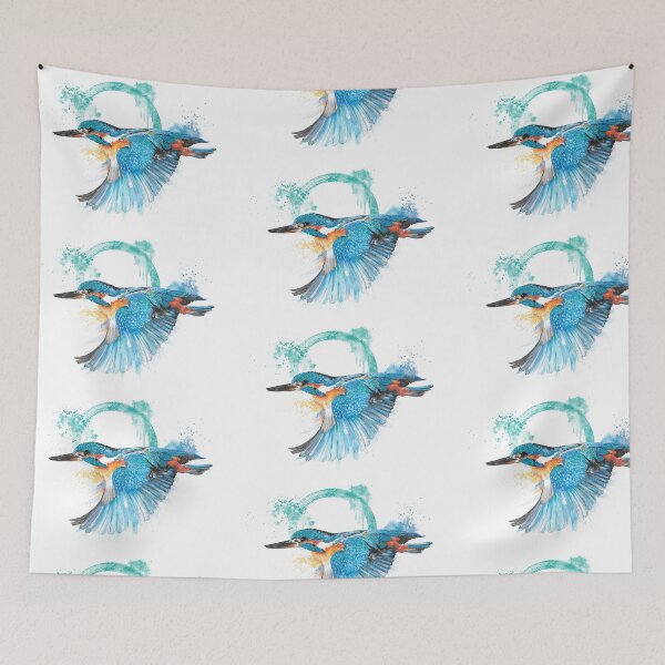 Item preview, Kingfisher in Flight designed and sold by Moana Matron Designs.