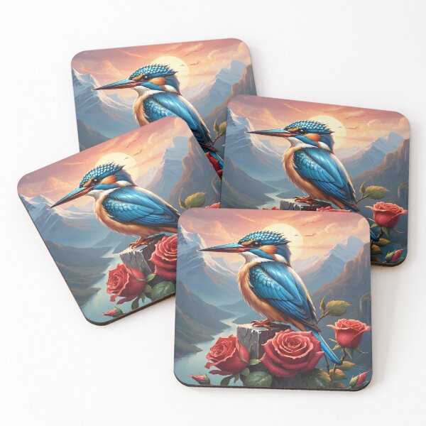 Item preview, Kingfisher and Rose designed and sold by NerdscapeDC.