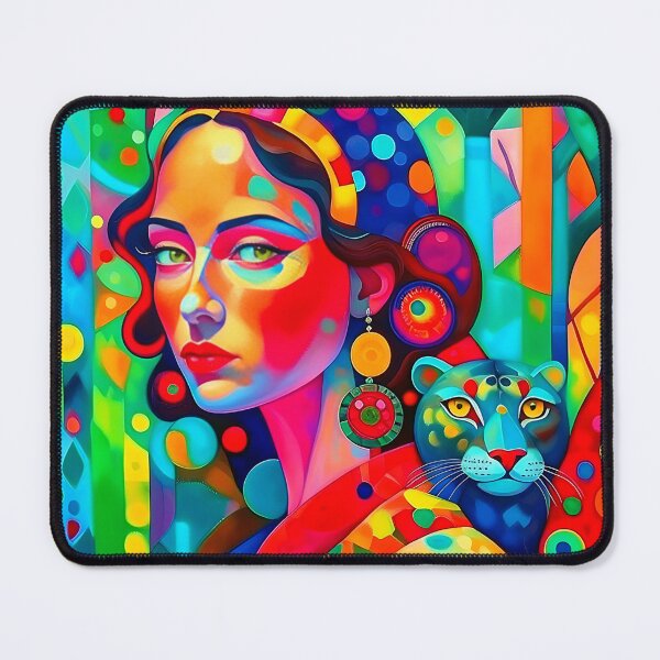 Item preview, A woman and a leopard. designed and sold by Natalia-Vlad.