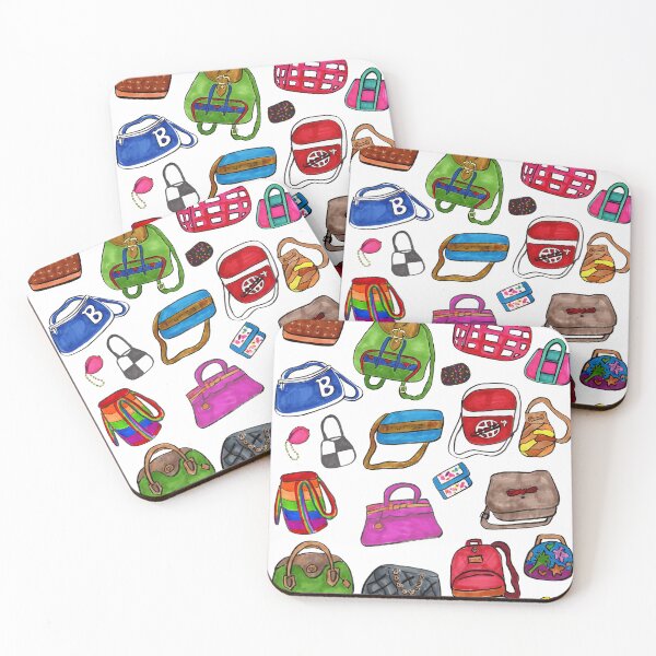 Item preview,  Fun Cute Illustrated Purse Pattern Art Design designed and sold by mytshirtfort.
