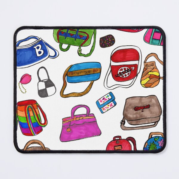 Item preview,  Fun Cute Illustrated Purse Pattern Art Design designed and sold by mytshirtfort.