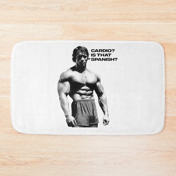 Item preview, Cardio? is that Spanish? Arnold Schwarzenegger Fan art  designed and sold by HuzaifaNaveedh.