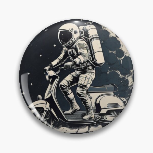 Item preview, Astronaut riding a motorcycle designed and sold by artdemarta.