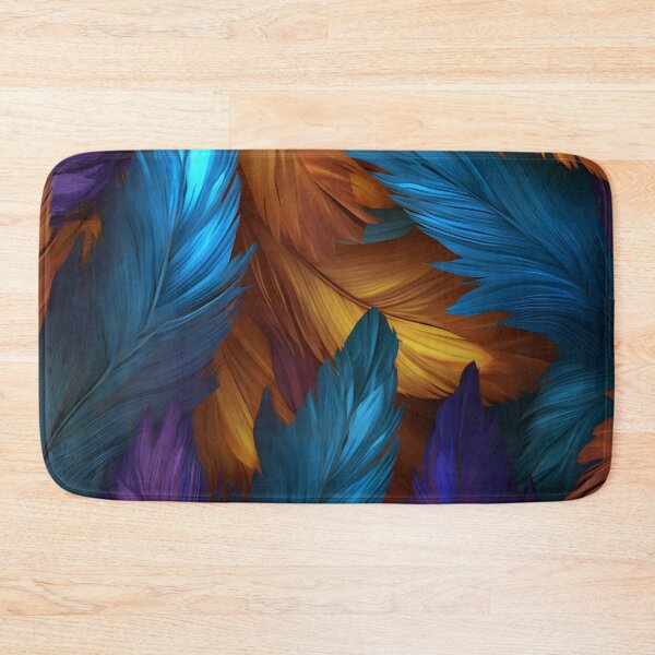 Item preview, Vibrant colorful feather textured print designed and sold by dcrc.