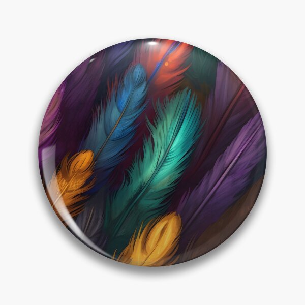 Item preview, vibrant colorful feather textured print designed and sold by dcrc.