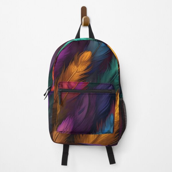 Item preview, vibrant colorful feather textured print designed and sold by dcrc.