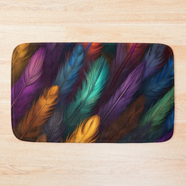 Item preview, vibrant colorful feather textured print designed and sold by dcrc.