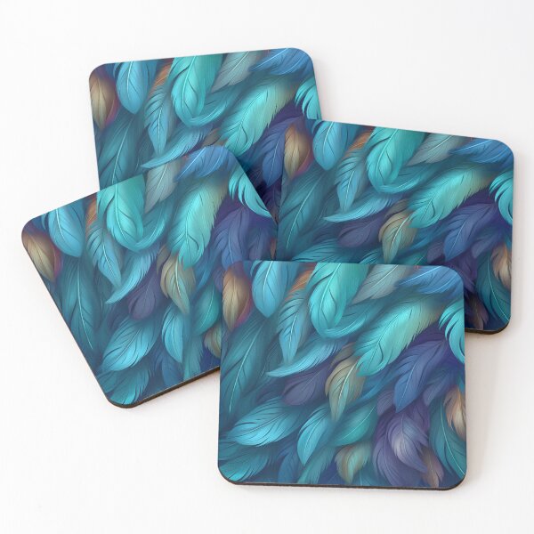 Item preview, vibrant colorful feather textured print designed and sold by dcrc.