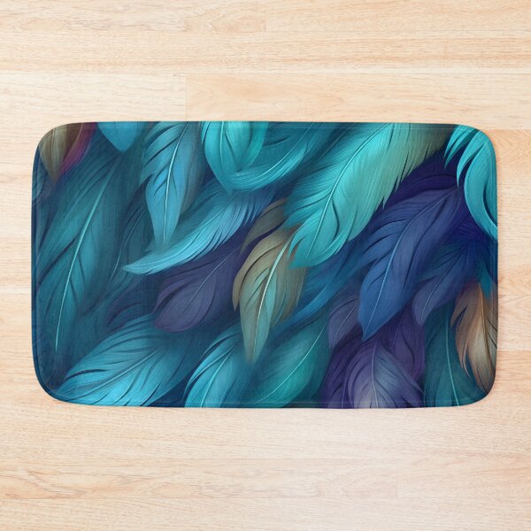 Item preview, vibrant colorful feather textured print designed and sold by dcrc.