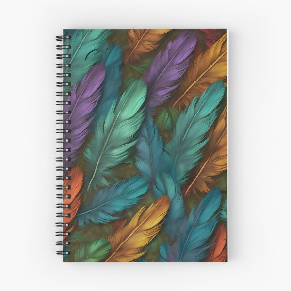 Item preview, vibrant colorful feather textured print designed and sold by dcrc.