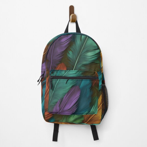 Item preview, vibrant colorful feather textured print designed and sold by dcrc.