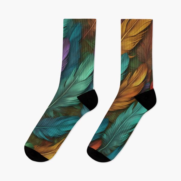 Item preview, vibrant colorful feather textured print designed and sold by dcrc.