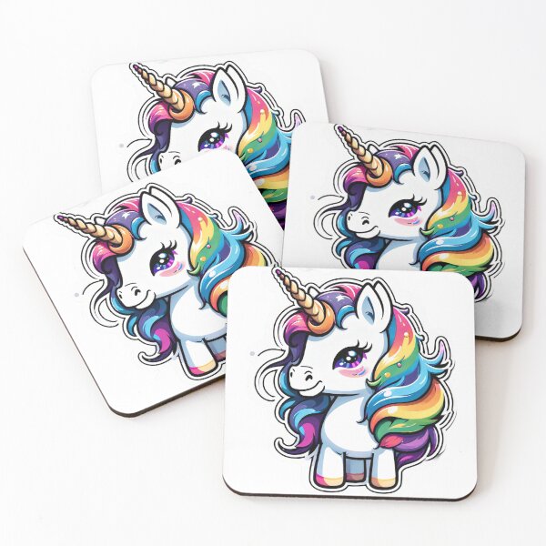 Item preview, Colorful lucky unicorn - enchanting illustration for a good mood designed and sold by digistampdesign.