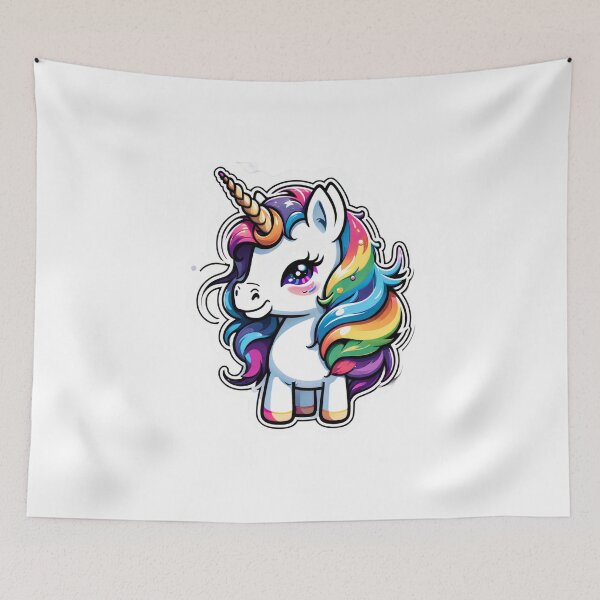 Item preview, Colorful lucky unicorn - enchanting illustration for a good mood designed and sold by digistampdesign.