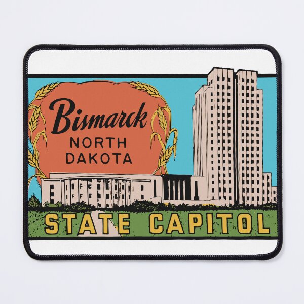Item preview, Vintage Style Bismarck ND designed and sold by Decal Mania.