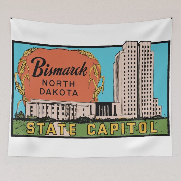 Item preview, Vintage Style Bismarck ND designed and sold by Decal Mania.