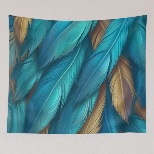Item preview, vibrant colorful feather textured print designed and sold by dcrc.