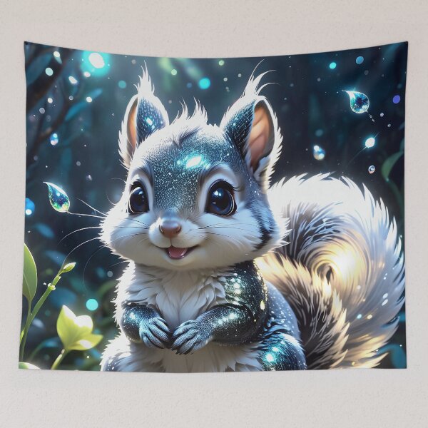 Item preview, Cute Baby Chibi Fantasy Squirrel designed and sold by TheArtOfPat.
