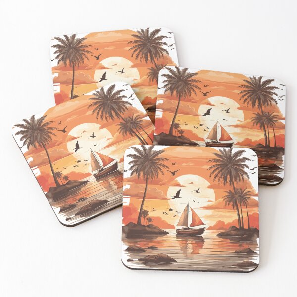 Item preview, Sunset Boat - Beautiful sunset designed and sold by beDiceDesigns.