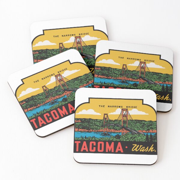 Item preview, Vintage Style Tacoma Washington Decal Design designed and sold by Decal Mania.