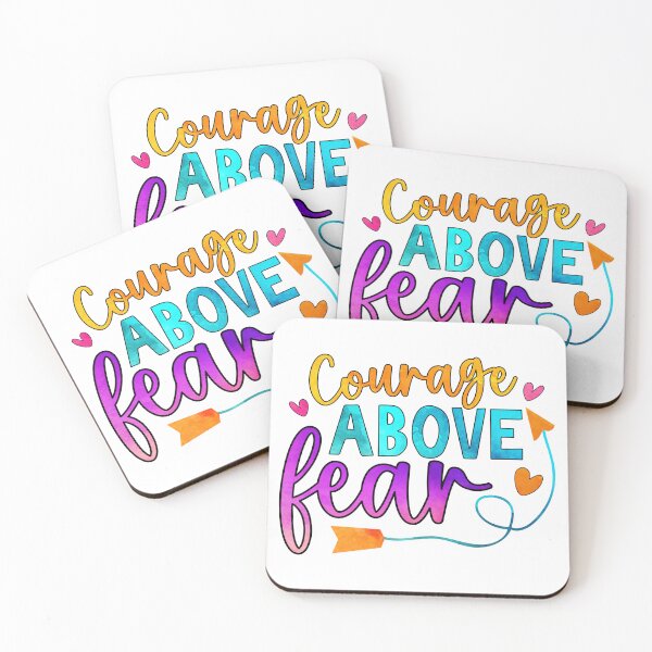 Item preview, Courage above fear designed and sold by Artifylab.