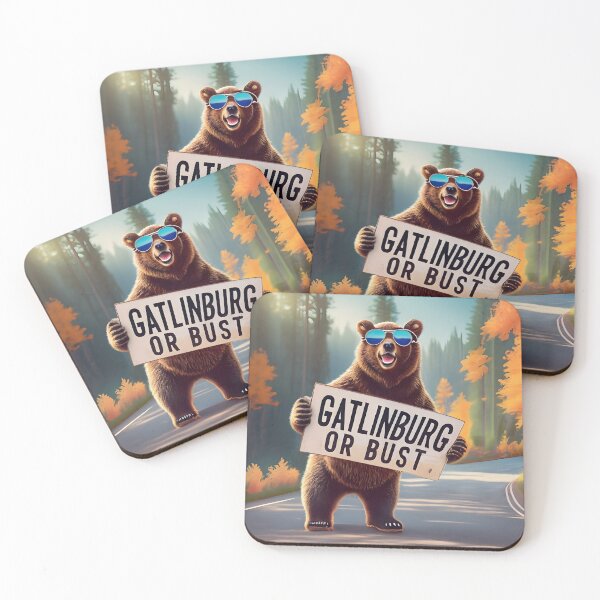 Item preview, Gatlinburg or Bust - Great Smoky Mountains Bear designed and sold by gotops12.