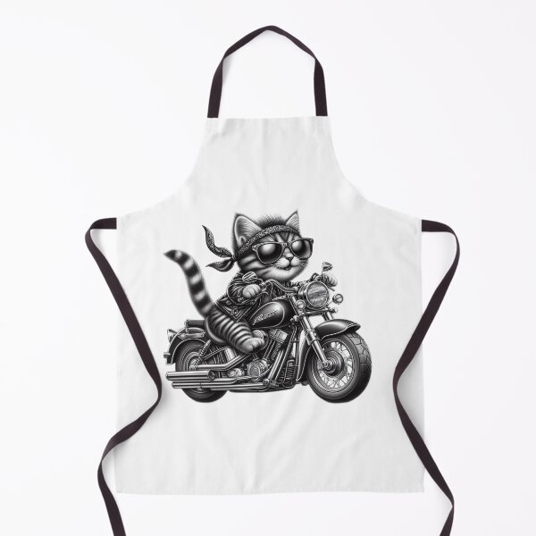Item preview, Rocker kitten on motorcycle designed and sold by SommeryLaser.