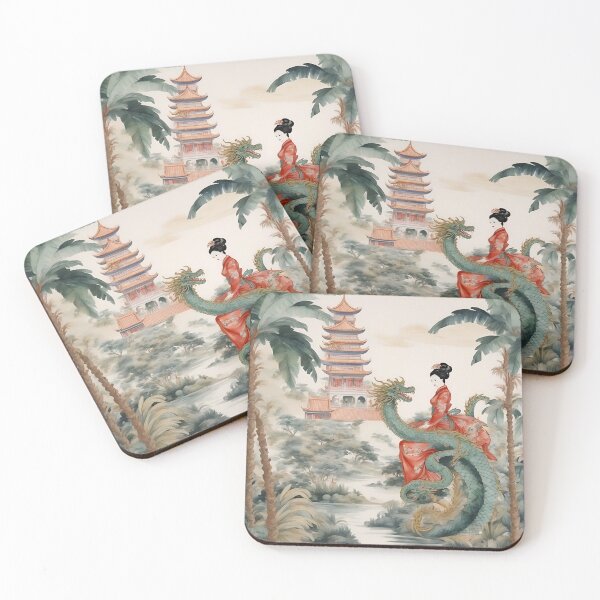 Item preview, Chinoiserie art, The dragon Den designed and sold by SophieClimaArt.