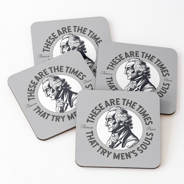 Item preview, The times that try men's souls (Thomas Paine Quote) designed and sold by franklinprintco.