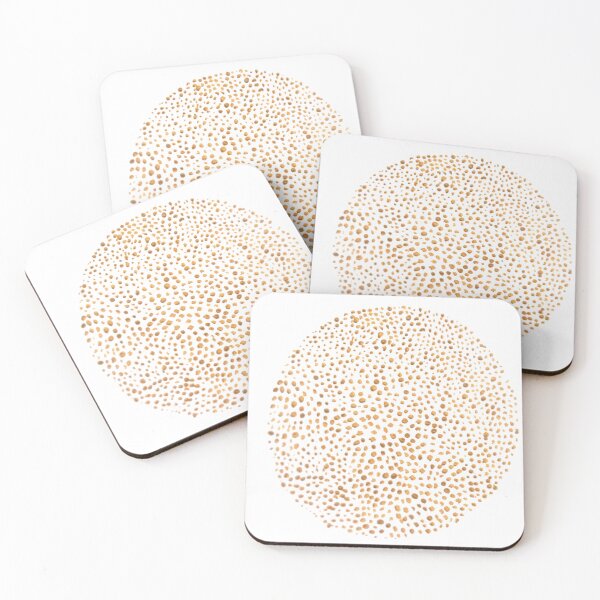 Item preview, Gold Dots Painting (white) designed and sold by D-Vogt-Grafik.