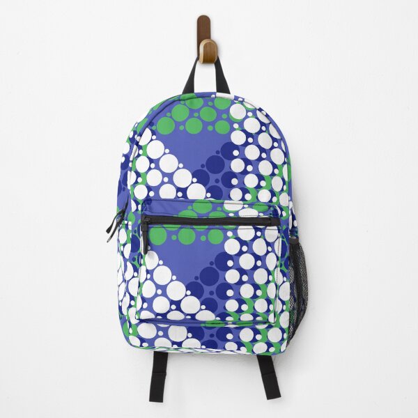 Item preview, Dot Pop Art Green Navy and White Seamless Pattern designed and sold by Sharon Schwalbe.