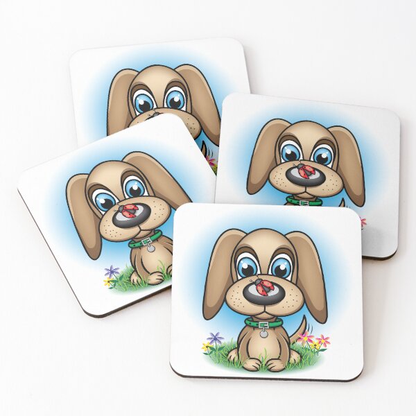 Item preview, Cute Puppy with Ladybug on Nose. designed and sold by Jamie Swimm.