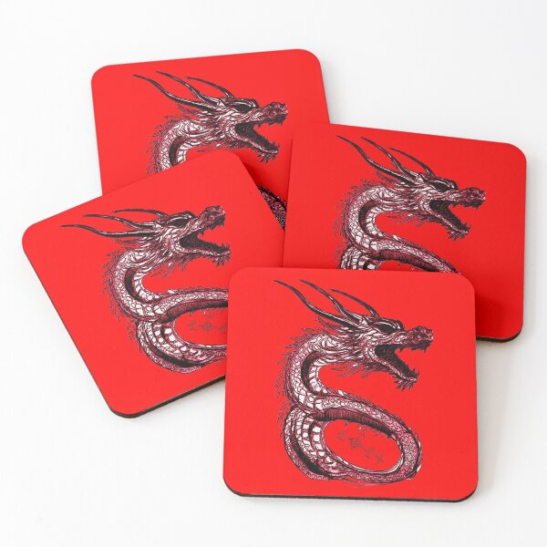 Item preview, Red Dragon's Luck and Prosperity: Year of the Dragon 2024 designed and sold by leyfinder.