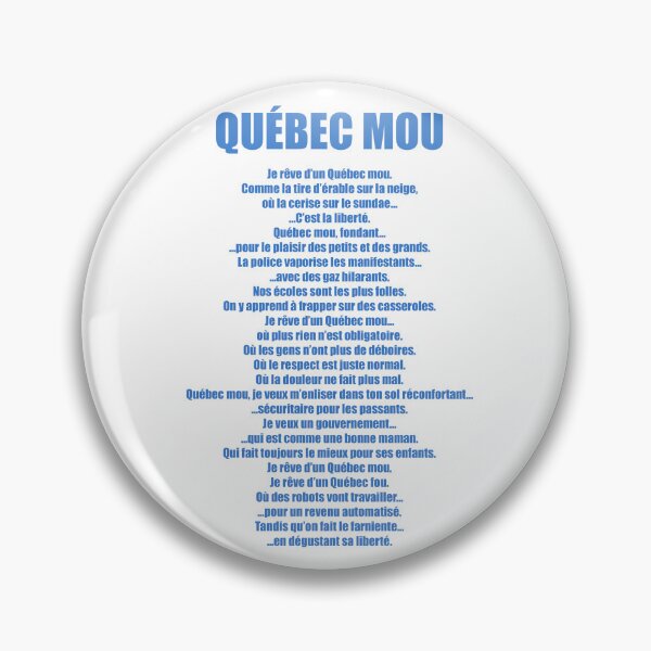 Aperçu de l'œuvre Québec Mou créée et vendue par Martin Boisvert.