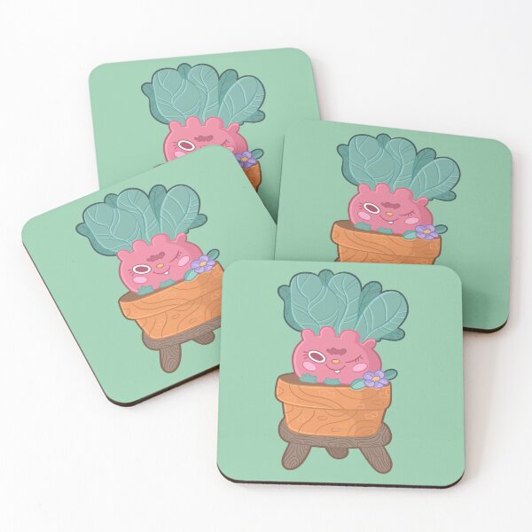 Item preview, Tender little radish plant in cute pot with flowers designed and sold by lizdejupiter.