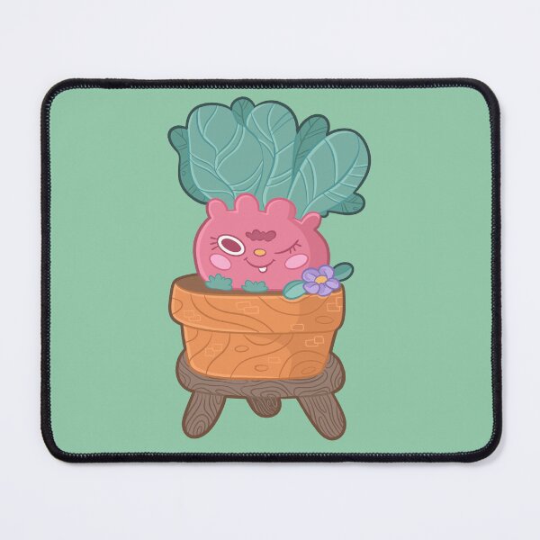 Item preview, Tender little radish plant in cute pot with flowers designed and sold by lizdejupiter.