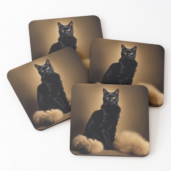 Item preview, Anthropomorphic Cat Collection - Domestic Shorthair #53 Black Cat designed and sold by elektronen.