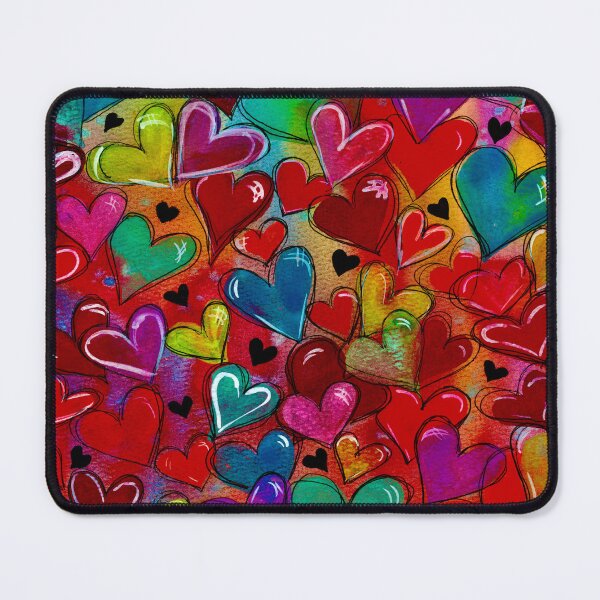 Item preview, Hearts Colliding in Jewel Tones! designed and sold by Ivy Uttaro.