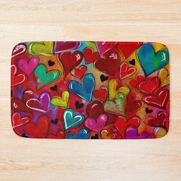 Item preview, Hearts Colliding in Jewel Tones! designed and sold by Ivy Uttaro.