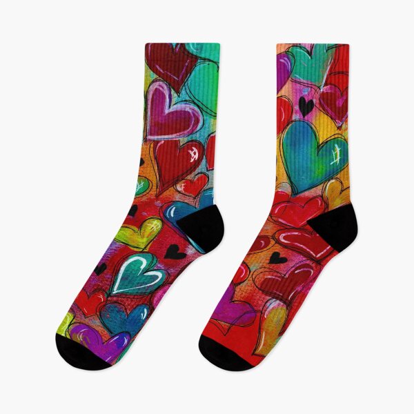 Item preview, Hearts Colliding in Jewel Tones! designed and sold by Ivy Uttaro.