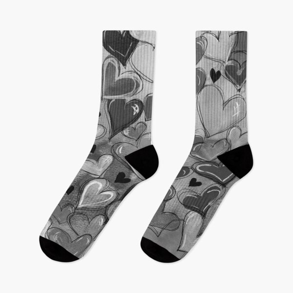 Item preview, Hearts Colliding in Shades of Grey! designed and sold by Ivy Uttaro.