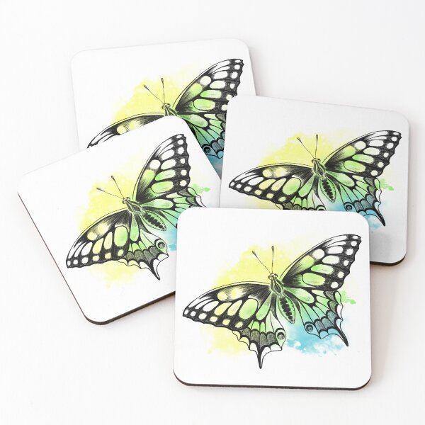 Item preview, butterfly in watercolor spots designed and sold by ArtbySvetik.