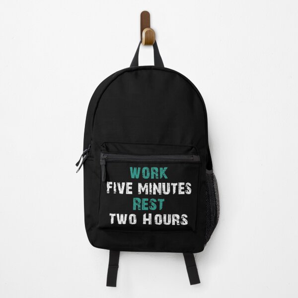 Item preview, "Work Five Minutes, Rest Two Hours" for lazy people! designed and sold by SimpleCosyLifee.