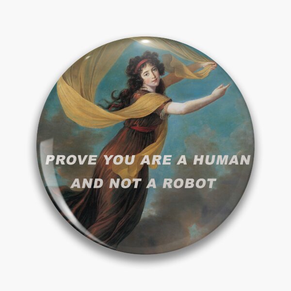 Artikelvorschau, Beweisen Sie, dass Sie ein Mensch und kein Roboter sind. entworfen und verkauft von THE ART CONCEPT GALLERY.