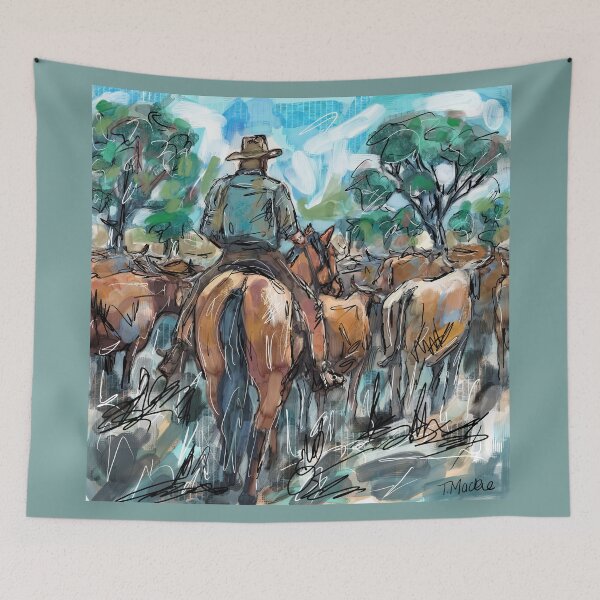 Item preview, The Drover designed and sold by TraceyMackieArt.