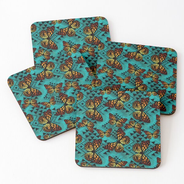 Item preview, Turquoise / Black  / Fire Color Native Butterfly 2024 designed and sold by JMWCD.