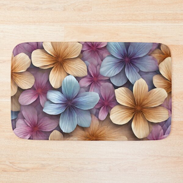 Item preview, Colorful Blooms, funny, gifts, orange, blue, pink, designed and sold by Ewelina  Niemiec.