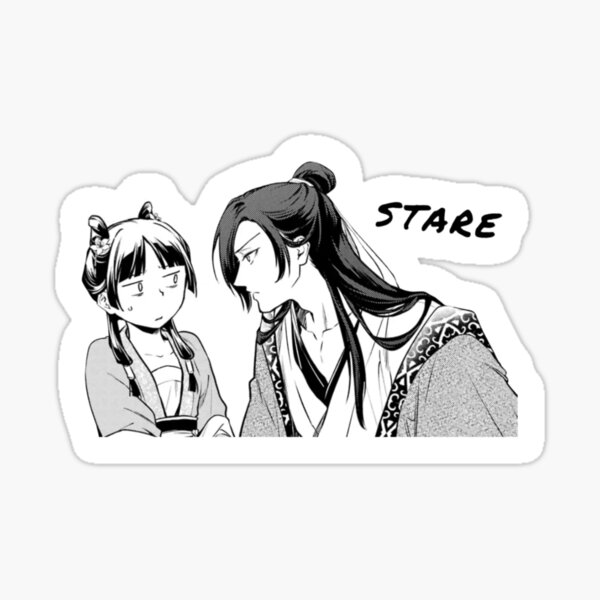 Item preview,  Jinshi MaoMao Love ShaoMao The Apothecary Diaries Sticker designed and sold by WartortleFr3ak.