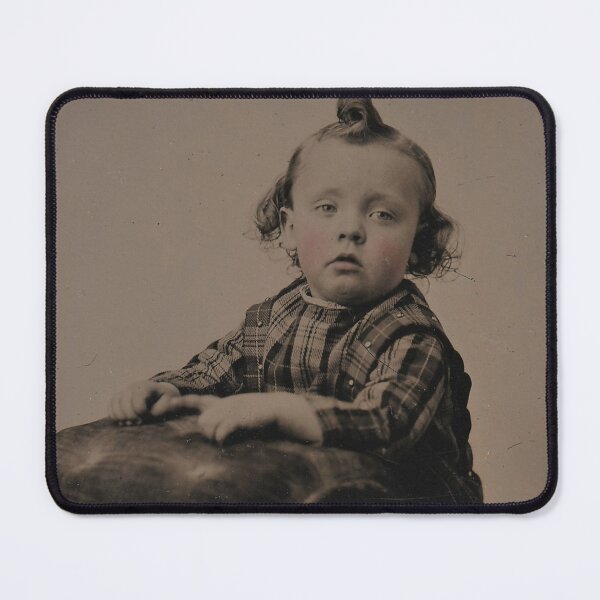 Item preview, Antique 1880s Tintype Photo THE CURL Kid designed and sold by Shelly Little.