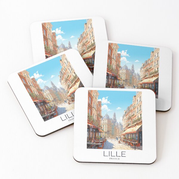 Item preview, A Pop Art Travel Print of Lille - France  designed and sold by StudioRedKoala.